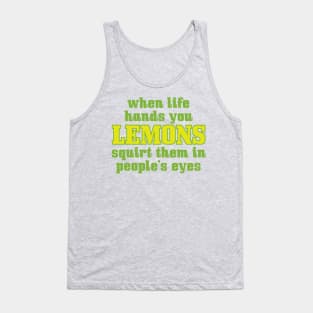 Funny Life Lemons Tank Top